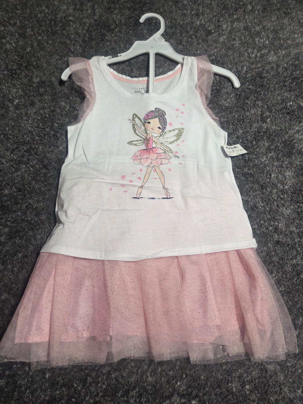 Girls Pink Fairy Tulle Matching Set